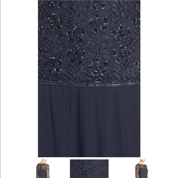 Pisarro nights beaded gown size is 10P - Picture 3 of 5